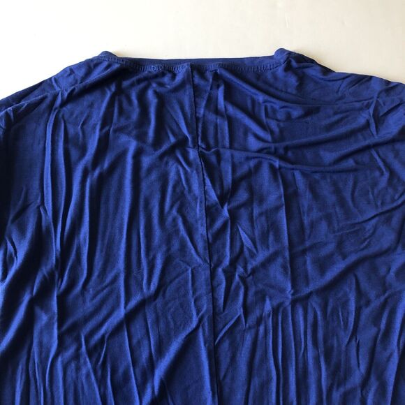 Cable and Gauge Womens Blue V Neck Stretch T-Shirt Size Large - Picture 12 of 16